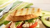 Grilled Chicken & Avocado Club Sandwich Grilled Chicken & Avocado Club Sandwich