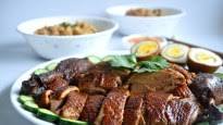 TEOCHEW BRAISED DUCK WITH YAM RICE 潮州卤鸭芋头饭 TEOCHEW BRAISED DUCK WITH YAM RICE 潮州卤鸭芋头饭