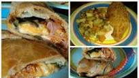 Chiles rellenos envueltos en pasta de hojaldre Chiles rellenos envueltos en pasta de hojaldre