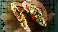 Chicken Souvlaki Pitas Chicken Souvlaki Pitas