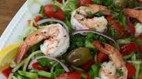 Cucumber Noodles & Shrimp w/ Greek Dressing Cucumber Noodles & Shrimp w/ Greek Dressing