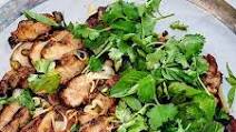 Grilled Pork Shoulder Steaks with Herb Salad Grilled Pork Shoulder Steaks with Herb Salad