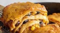 Chicken Enchilada Pie ~Bags To Dishes~ Chicken Enchilada Pie ~Bags To Dishes~