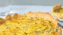 A Classic Cheese and Onion Flan A Classic Cheese and Onion Flan