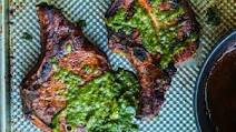 Grilled Puerto Rican Pork Chops w/ Chimichurri Grilled Puerto Rican Pork Chops w/ Chimichurri