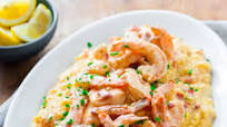 Spicy Shrimp on Tomato-Cheese Grits Spicy Shrimp on Tomato-Cheese Grits