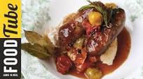 Sausages with pan cooked chutney and leek mash Sausages with pan cooked chutney and leek mash