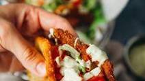 Vegan Naked Chicken Chalupa (Taco Bell-Inspired) Vegan Naked Chicken Chalupa (Taco Bell-Inspired)