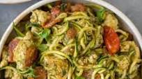 Whole 30 Pesto Chicken Zucchini Noodles Recipe Whole 30 Pesto Chicken Zucchini Noodles Recipe