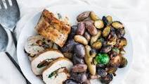 Stuffed Boneless Pork Loin Roast with Roasted Vegetables Stuffed Boneless Pork Loin Roast with Roasted Vegetables