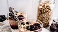Greek Yogurt + Almond Butter Breakfast Parfait Greek Yogurt + Almond Butter Breakfast Parfait