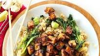 Crispy Peanut Tofu & Cauliflower Rice Stir-Fry Crispy Peanut Tofu & Cauliflower Rice Stir-Fry