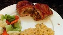 Bacon wrapped stuffed pork chops Bacon wrapped stuffed pork chops