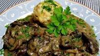 Chicken Liver with Mushrooms in Wine Sauce Chicken Liver with Mushrooms in Wine Sauce