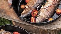 Skillet-Fried Trout with Herbs and Tomatoes Skillet-Fried Trout with Herbs and Tomatoes