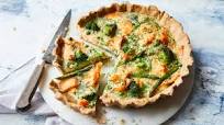 Salmon and broccoli quiche Salmon and broccoli quiche