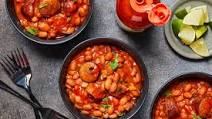 Slow-Cooker Baked Beans With Chorizo and Lime Slow-Cooker Baked Beans With Chorizo and Lime