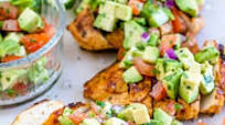Grilled Chicken Breast with Avocado Salsa Grilled Chicken Breast with Avocado Salsa