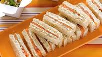 Salmon and herb cream finger sandwiches Salmon and herb cream finger sandwiches
