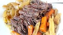 Slow Cooker Pot Roast with Homemade Onion Soup Mix Slow Cooker Pot Roast with Homemade Onion Soup Mix