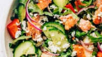 Greek Salmon Salad Bowls Greek Salmon Salad Bowls