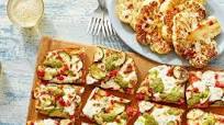 Zucchini & Pesto Focaccia Pizza with Hot Honey Cauliflower Zucchini & Pesto Focaccia Pizza with Hot Honey Cauliflower