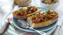 Tomato and mint bruschetta Tomato and mint bruschetta