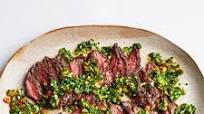 Skirt Steak With Scallion Thecha Skirt Steak With Scallion Thecha