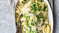 Bowtie Pasta Salad with Peas, Lemon and Basil Bowtie Pasta Salad with Peas, Lemon and Basil