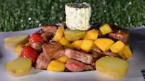 Wok de presa ibérica, frutas tropicales, con patatas asadas a la mantequilla de hierbas 100% Barbacoa Ep: 6 Wok de presa ibérica, frutas tropicales, con patatas asadas a la mantequilla de hierbas 100% Barbacoa Ep: 6