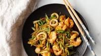 Quick Ginger Garlic Seafood Stir-Fry Quick Ginger Garlic Seafood Stir-Fry