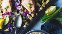 Feed 4 for a fiver: Frozen Salmon and Potato Traybake Feed 4 for a fiver: Frozen Salmon and Potato Traybake