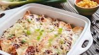 Caramelized Eggplant & Chicken Enchiladas Caramelized Eggplant & Chicken Enchiladas