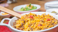 Cheddar Macaroni Ground Beef Casserole Cheddar Macaroni Ground Beef Casserole