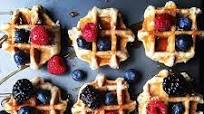 Mini Belgian Waffles With Fresh Berries And Maple Syrup Mini Belgian Waffles With Fresh Berries And Maple Syrup