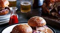 Slow-roasted pork shoulder rolls Slow-roasted pork shoulder rolls
