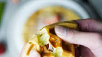 Crispy and Chewy Pandan Waffle Crispy and Chewy Pandan Waffle
