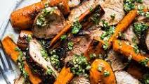 Grilled Pork Tenderloin with Carrots and Chermoula Grilled Pork Tenderloin with Carrots and Chermoula