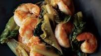 Shrimp and Romaine Stir-Fry Shrimp and Romaine Stir-Fry