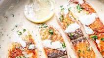 Creamy garlic salmon Creamy garlic salmon