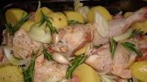 Portuguese Chicken Baked With Potatoes and Garlic Portuguese Chicken Baked With Potatoes and Garlic
