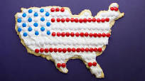 Flag Sugar Cookie Pizza Flag Sugar Cookie Pizza