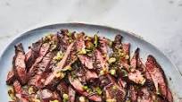 Steak with Grilled Scallion Salsa Verde Steak with Grilled Scallion Salsa Verde