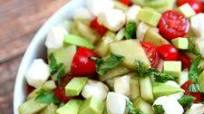 Cucumber Avocado Caprese Salad Cucumber Avocado Caprese Salad