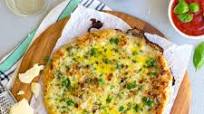 Cheesy Garlic Bread Pizza Cheesy Garlic Bread Pizza