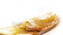 Pan tostado con aceite virgen extra y azúcar Pan tostado con aceite virgen extra y azúcar