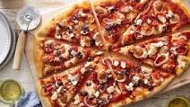 Feta & Olive Pizza with Spicy Tomato Sauce Feta & Olive Pizza with Spicy Tomato Sauce