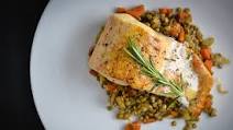 Roasted Trout Beurre Blanc with Lentils Roasted Trout Beurre Blanc with Lentils