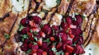 Sweet Focaccia Bread with Raspberries and Balsamic Glaze Sweet Focaccia Bread with Raspberries and Balsamic Glaze