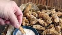 Amazing Air Fryer Soy Curls Vegan Clam Strips: Gluten-free & Oil-Free Amazing Air Fryer Soy Curls Vegan Clam Strips: Gluten-free & Oil-Free